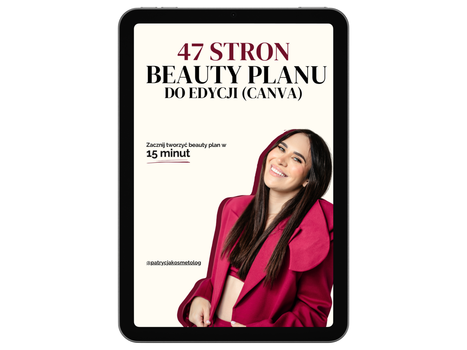 Karta Beauty Planu — edytowalna w Canva